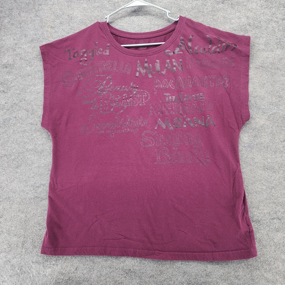 Disney Shirt Womens XL Short Sleeve Red